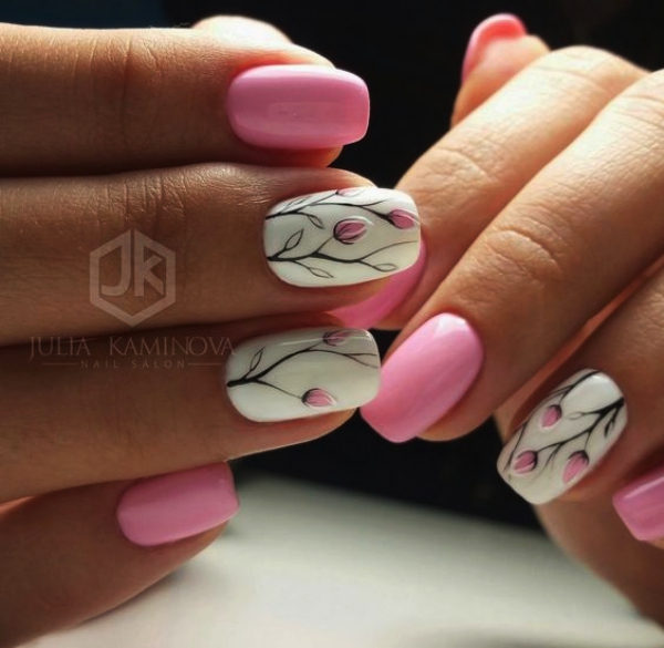 Cute Pink Nail Art Designs for Beginners