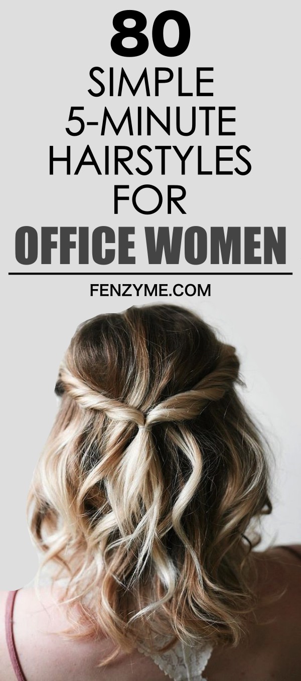 3 Easy 5 Minute Hairstyles