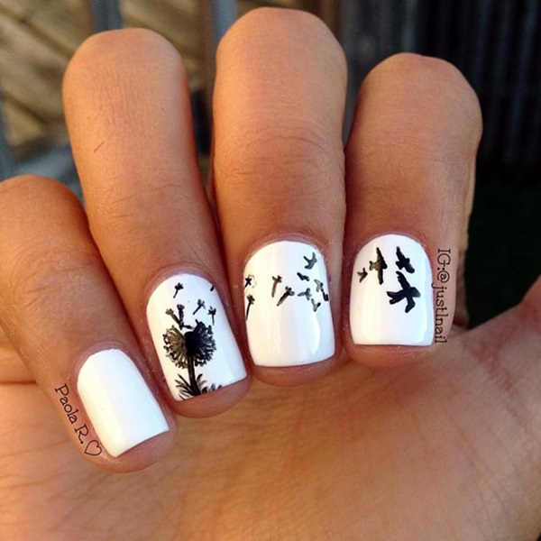 Black and White Nails Designs (2)