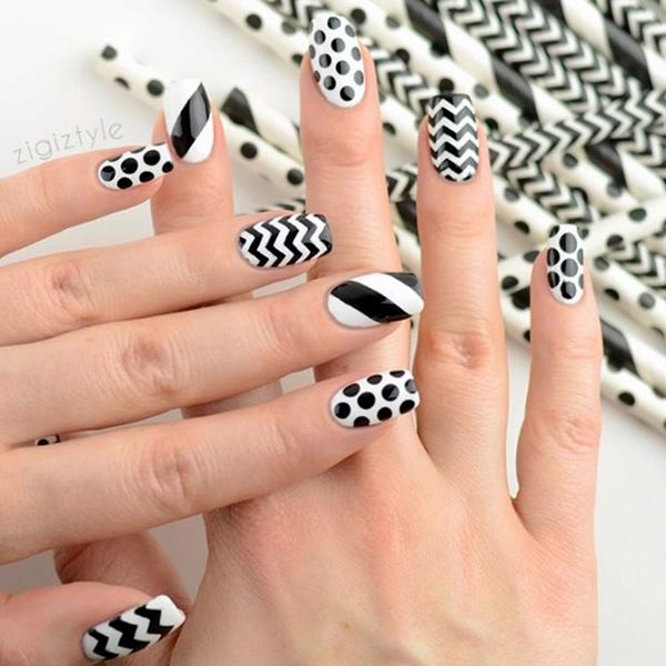 White Nails art Designs (45)