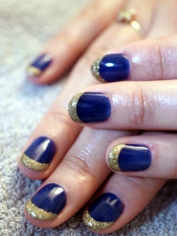 Nail Designs Simple Blue PNG