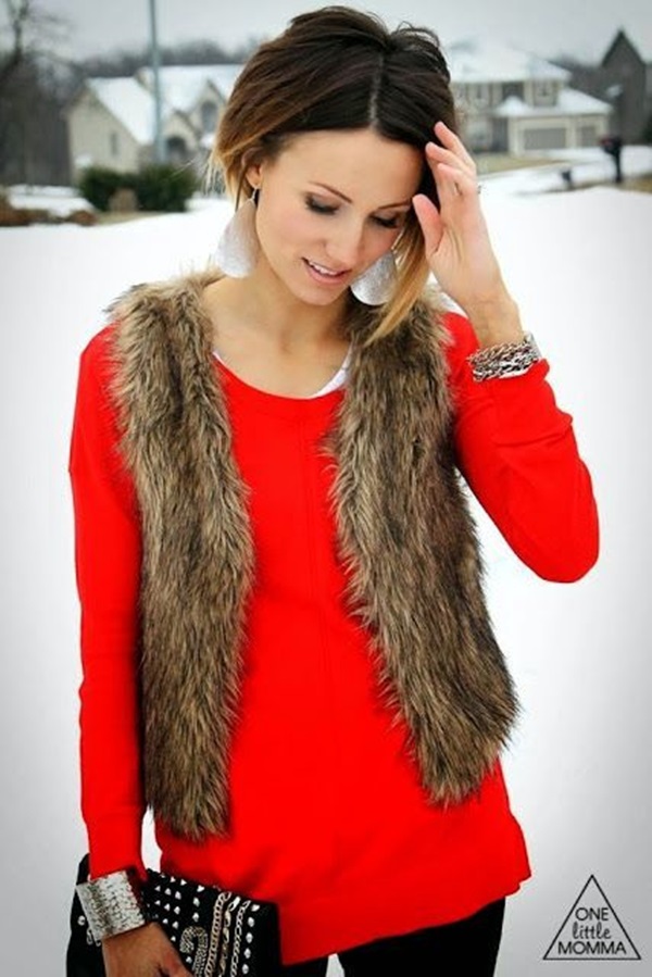 Fur Vest Outfits Ideas (3)