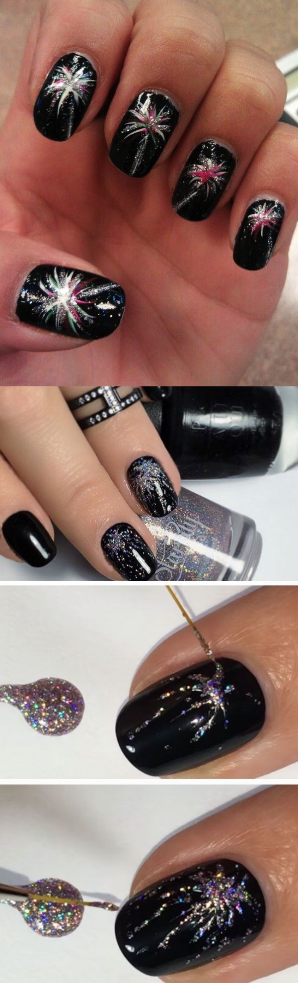 New Years Eve Nails Designs and Ideas