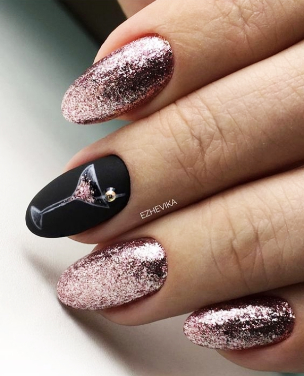 New Years Eve Nails Designs and Ideas