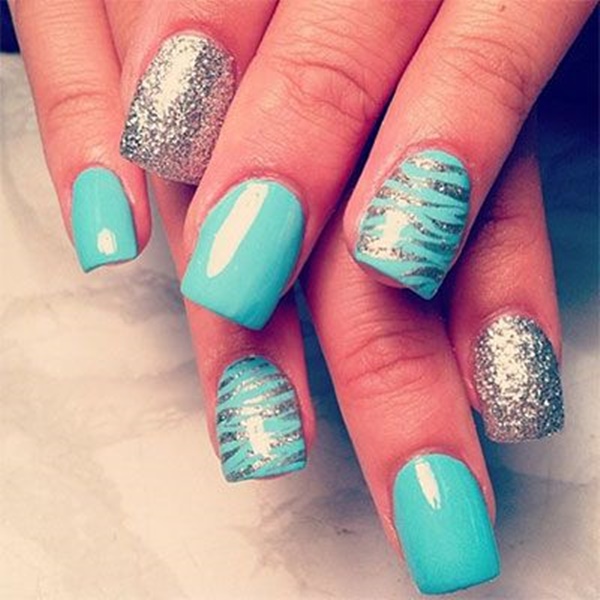 Blue Nail Art Designs and Ideas (10)