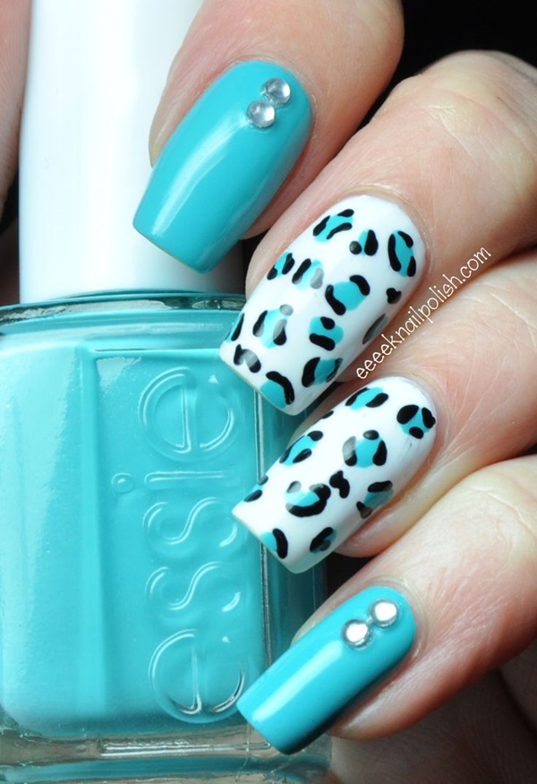 Blue Nail Art Designs and Ideas (15)