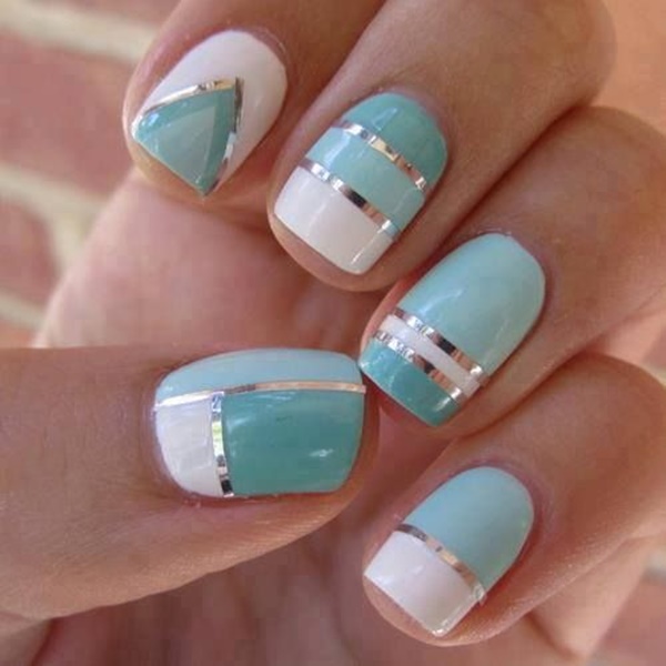 Blue Nail Art Designs and Ideas (18)