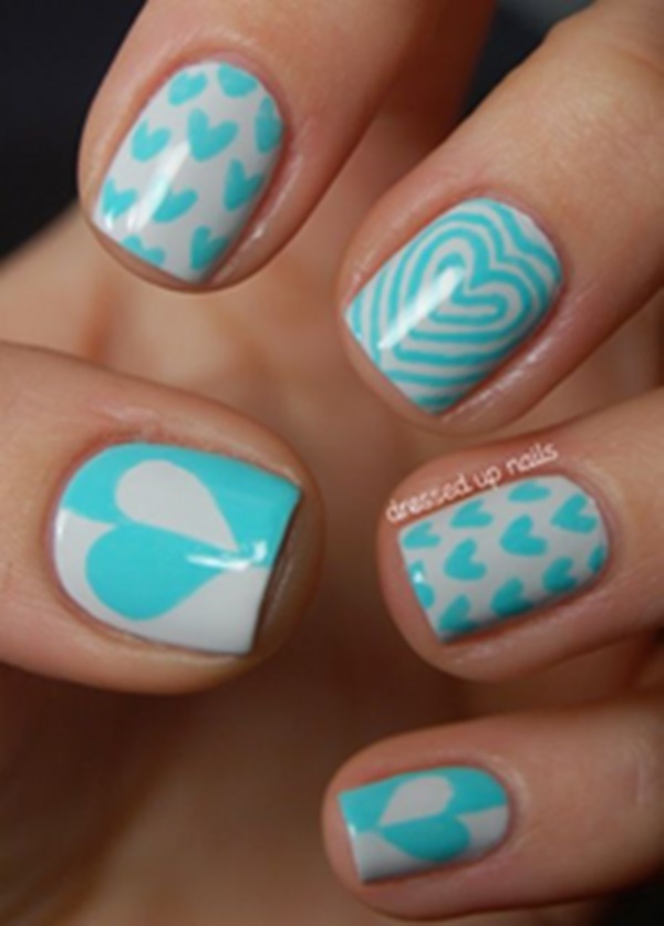 Blue Nail Art Designs and Ideas (19)