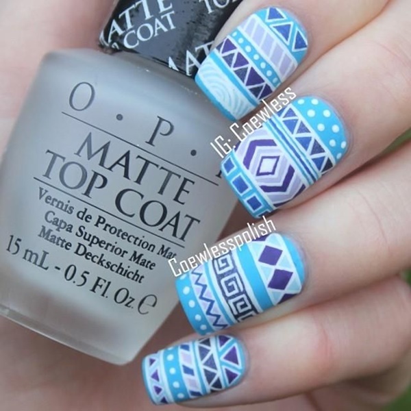 Blue Nail Art Designs and Ideas (20)