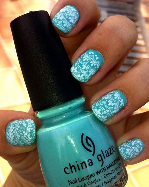 Blue Nail Art Designs and Ideas (22)