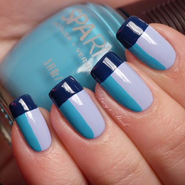 Blue Nail Art Designs and Ideas (27)