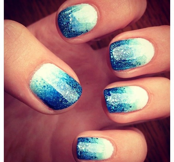 Blue Nail Art Designs and Ideas (31)