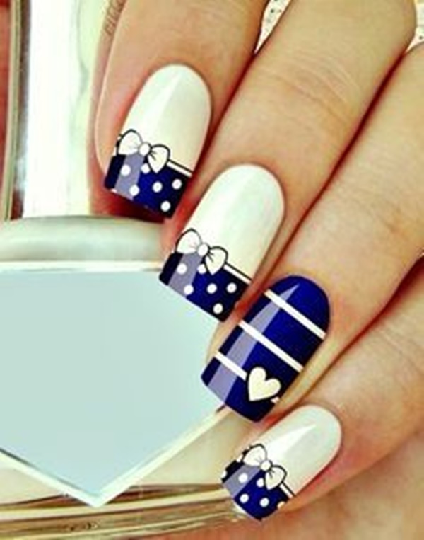 Blue Nail Art Designs and Ideas (32)