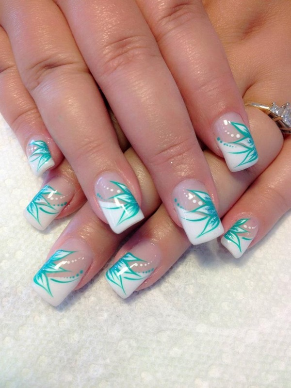 Blue Nail Art Designs and Ideas (33)