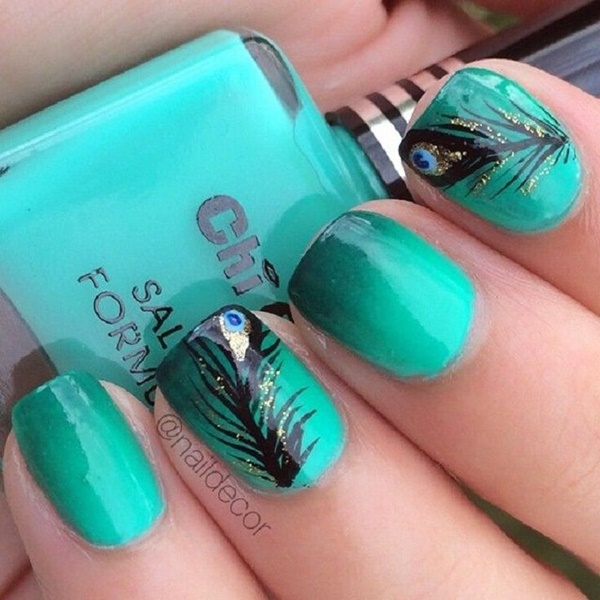 Blue Nail Art Designs and Ideas (39)