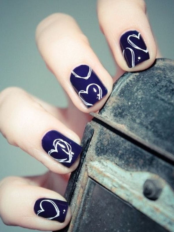 Blue Nail Art Designs and Ideas (42)