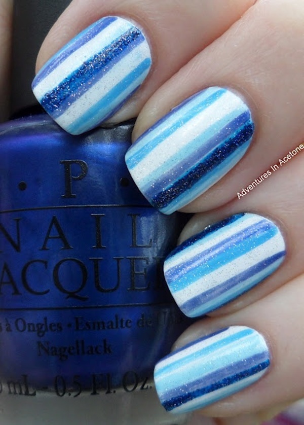 Blue Nail Art Designs and Ideas (43)