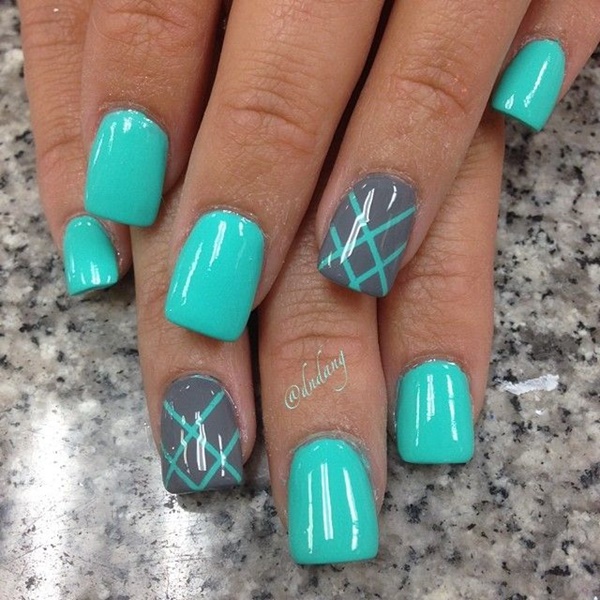 Blue Nail Art Designs and Ideas (48)