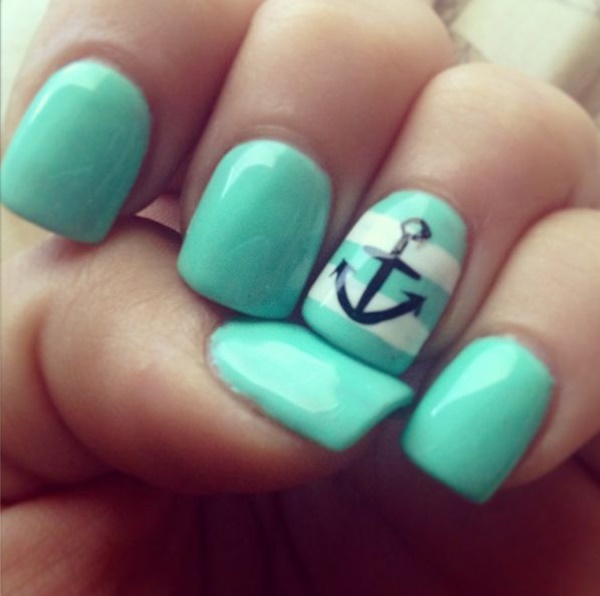 Blue Nail Art Designs and Ideas (51)