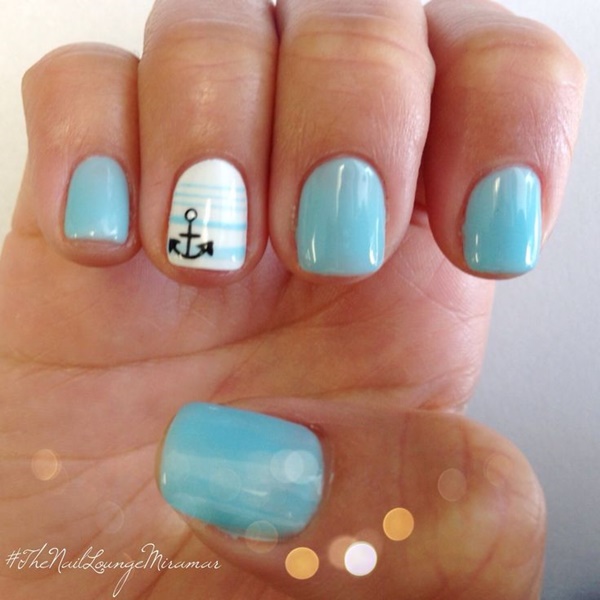 Blue Nail Art Designs and Ideas (8)