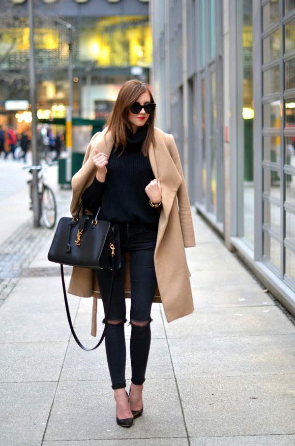 white and camel outfits
