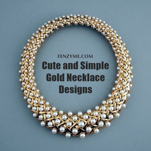 Cute and Simple Gold Necklace Designs (1)