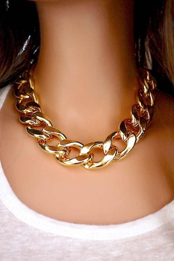 45 Cute and Simple Gold Necklace Designs - Fashion Enzyme