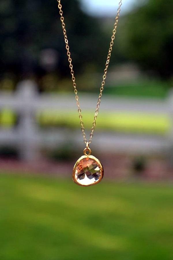 Cute and Simple Gold Necklace Designs (33)