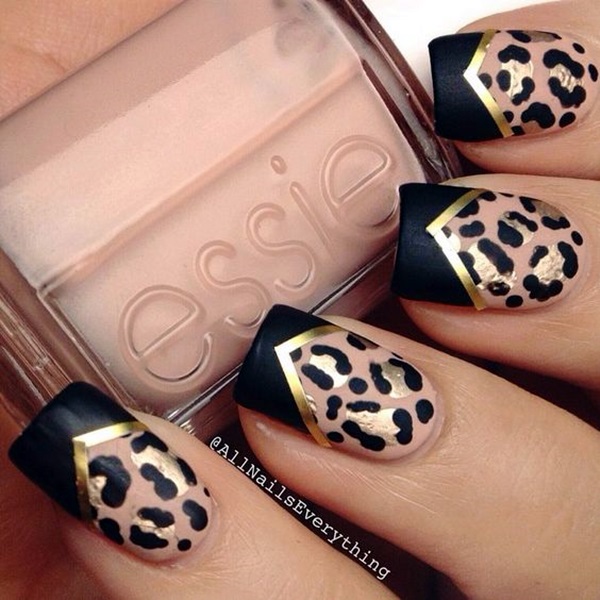 Leopard Prints Nail Art (15)