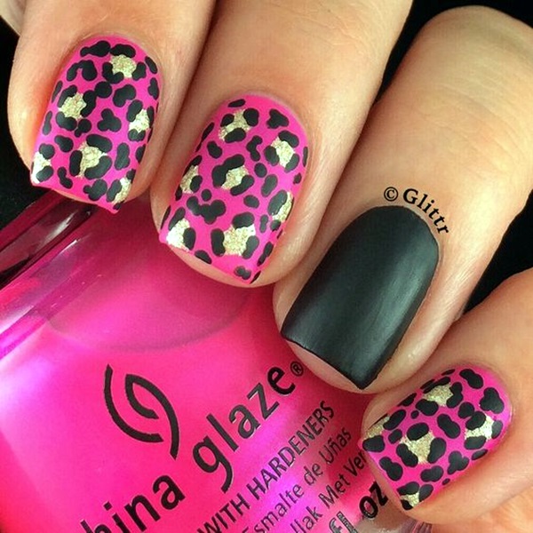 Leopard Prints Nail Art (17)