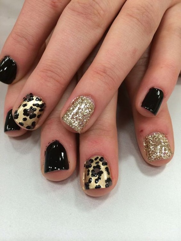 Leopard Prints Nail Art (2)