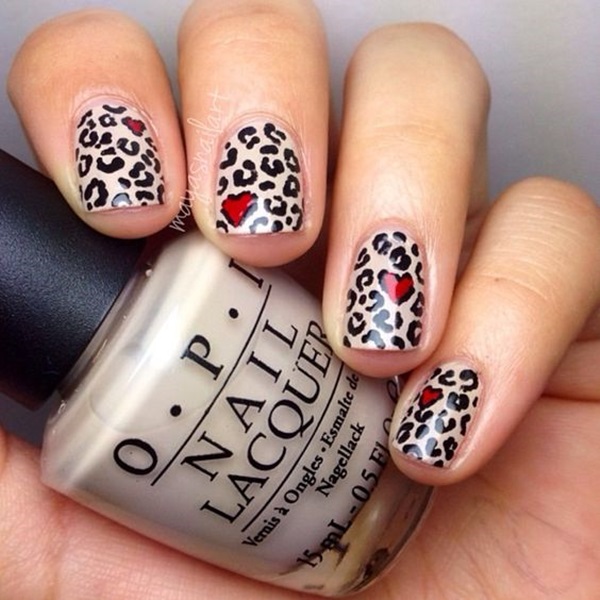 Leopard Prints Nail Art (2)