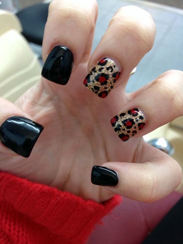 Leopard Prints Nail Art (26)