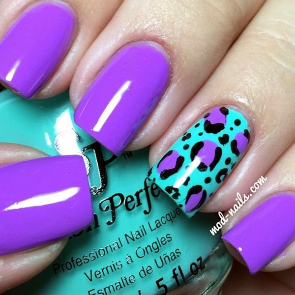 Leopard Prints Nail Art (28)