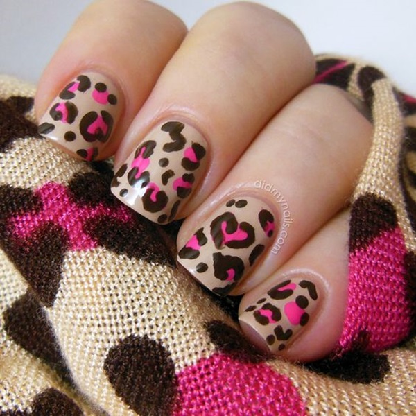 Leopard Prints Nail Art (3)