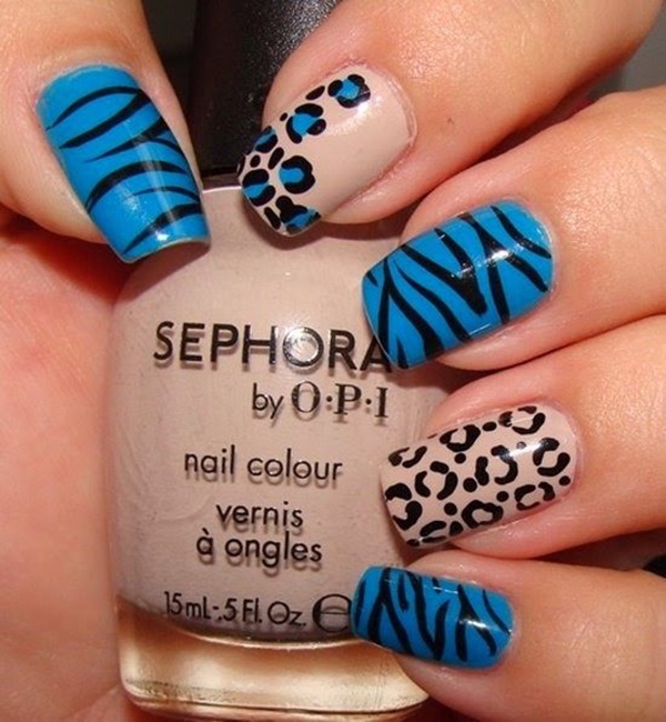 Leopard Prints Nail Art (3)