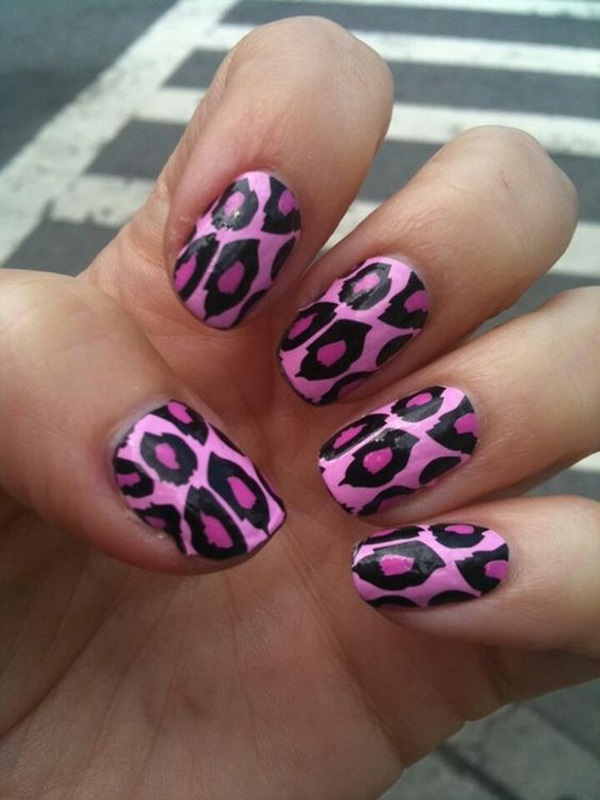 Leopard Prints Nail Art (3)