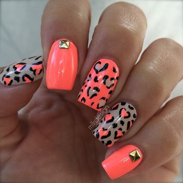 Leopard Prints Nail Art (5)