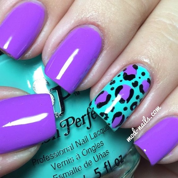 Leopard Prints Nail Art (5)