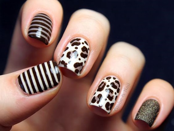 Leopard Prints Nail Art (8)