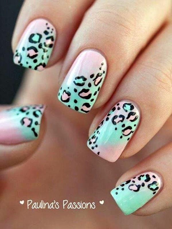 Leopard Prints Nail Art (9)