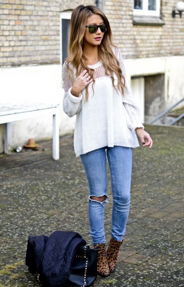 Ripped Jeans Outfit Ideas (1)