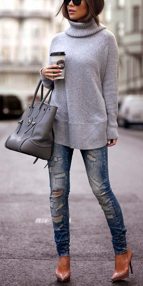 Ripped Jeans outfit ideas (7)