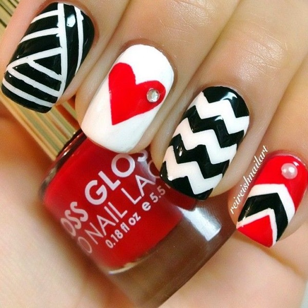 Valentine Nail Art Designs (14)