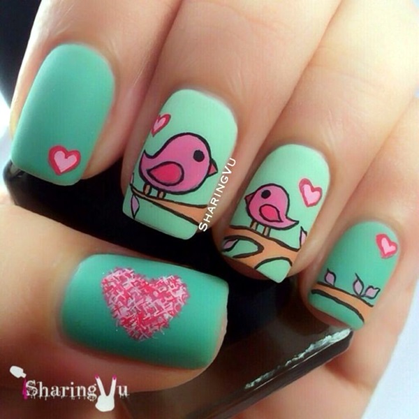 Valentine Nail Art Designs (19)