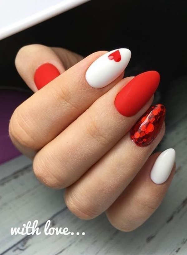 Valentine Nail Art Designs