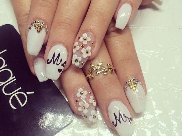 6. Classic Wedding Nail Designs - wide 1
