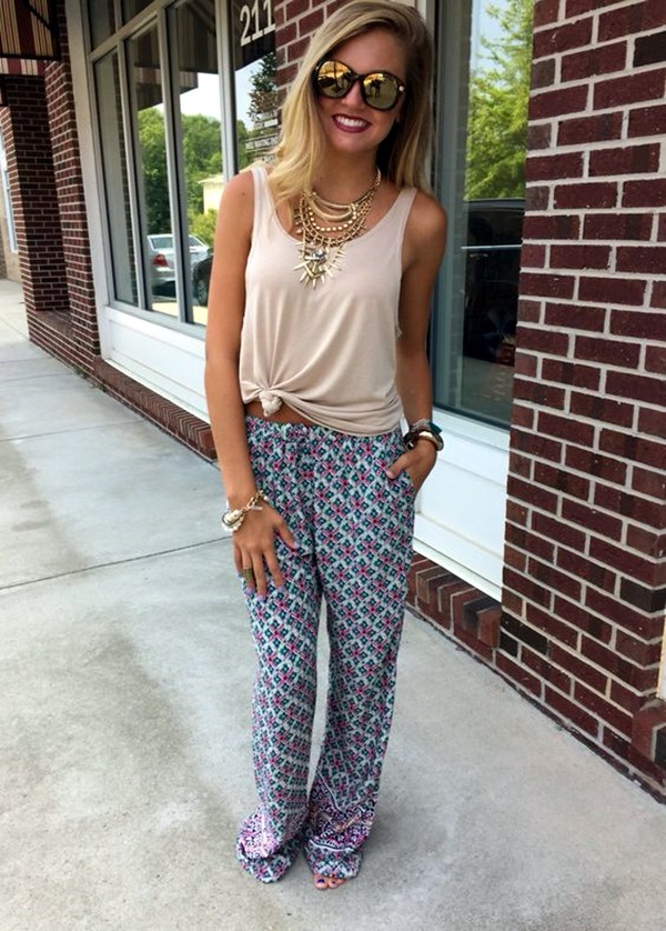 What to wear with palazzo pants (16)