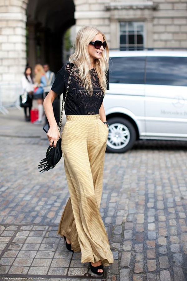 What to wear with palazzo pants (5)