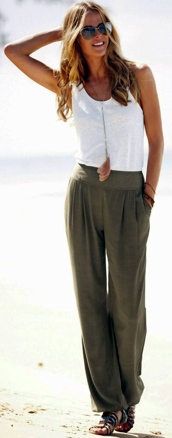 What to wear with palazzo pants (7)